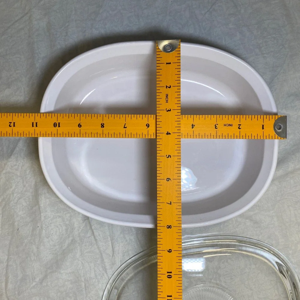 Vintage Corning Ware Callaway Ivy F-2-B 2.8L 3 Qt Oval Casserole Pyrex Lid USA